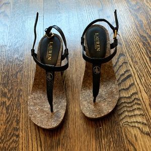 Women’s 8.5 Ralph Lauren Cork Wedges